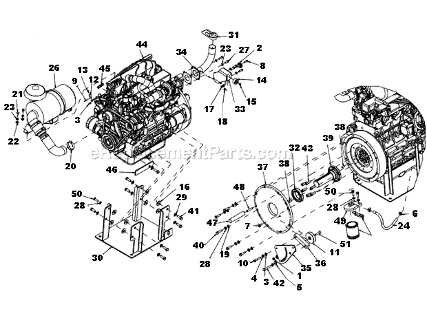 Page E Diagram and Parts List for MK-6026KBG  MK Diamond Concrete Saw